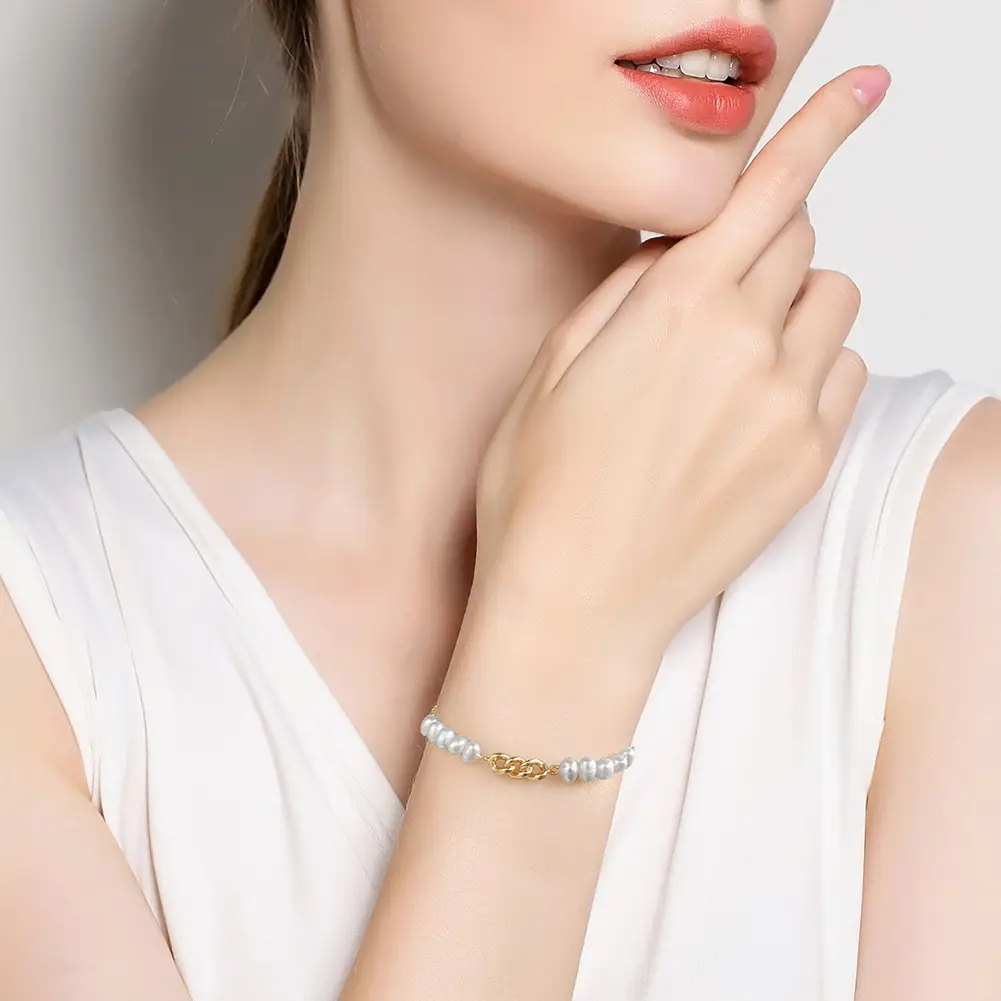 Shangda New S925 Sterling Silver Pearl Bracelet — feature 18