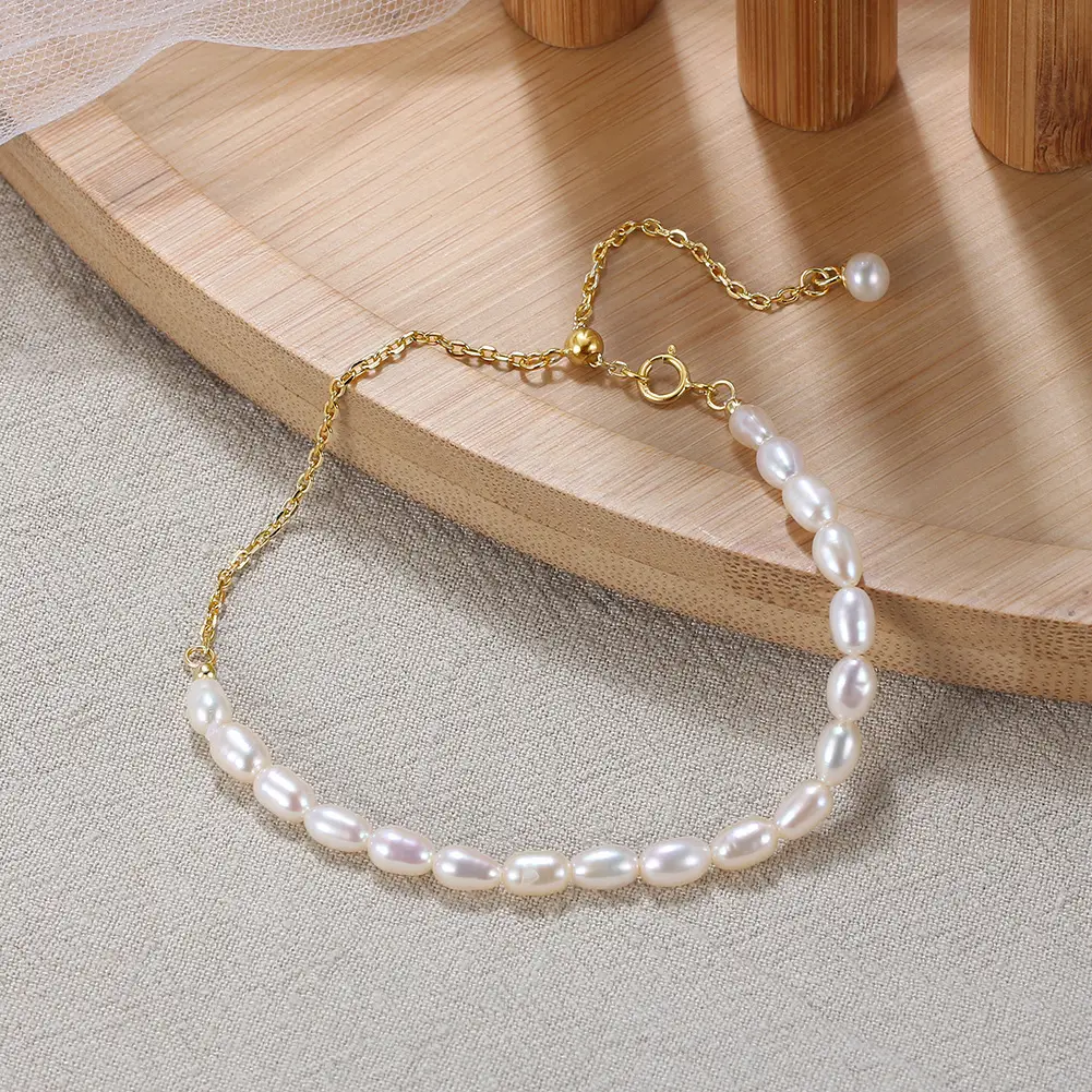 Shangda New S925 Sterling Silver Pearl Bracelet — feature 21