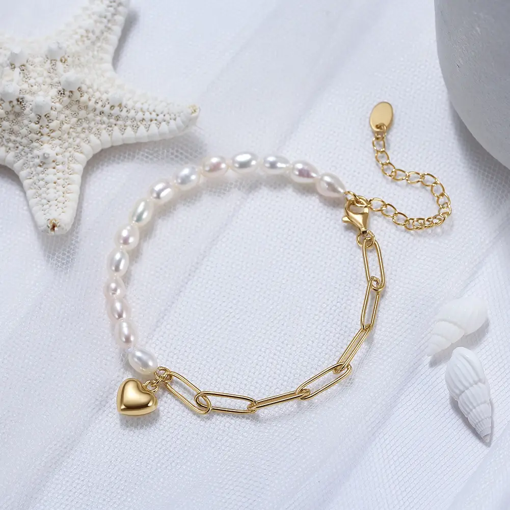 Shangda New S925 Sterling Silver Pearl Bracelet — feature 25