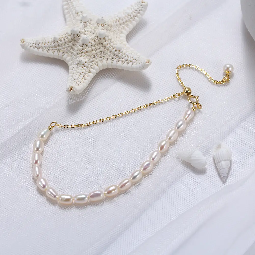 Shangda New S925 Sterling Silver Pearl Bracelet — feature 26