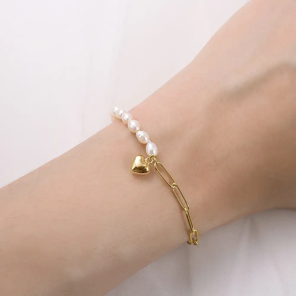 Shangda New S925 Sterling Silver Pearl Bracelet — feature 27