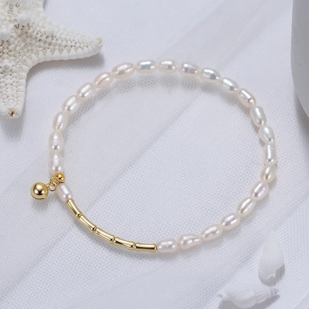 Shangda New S925 Sterling Silver Pearl Bracelet — feature 29