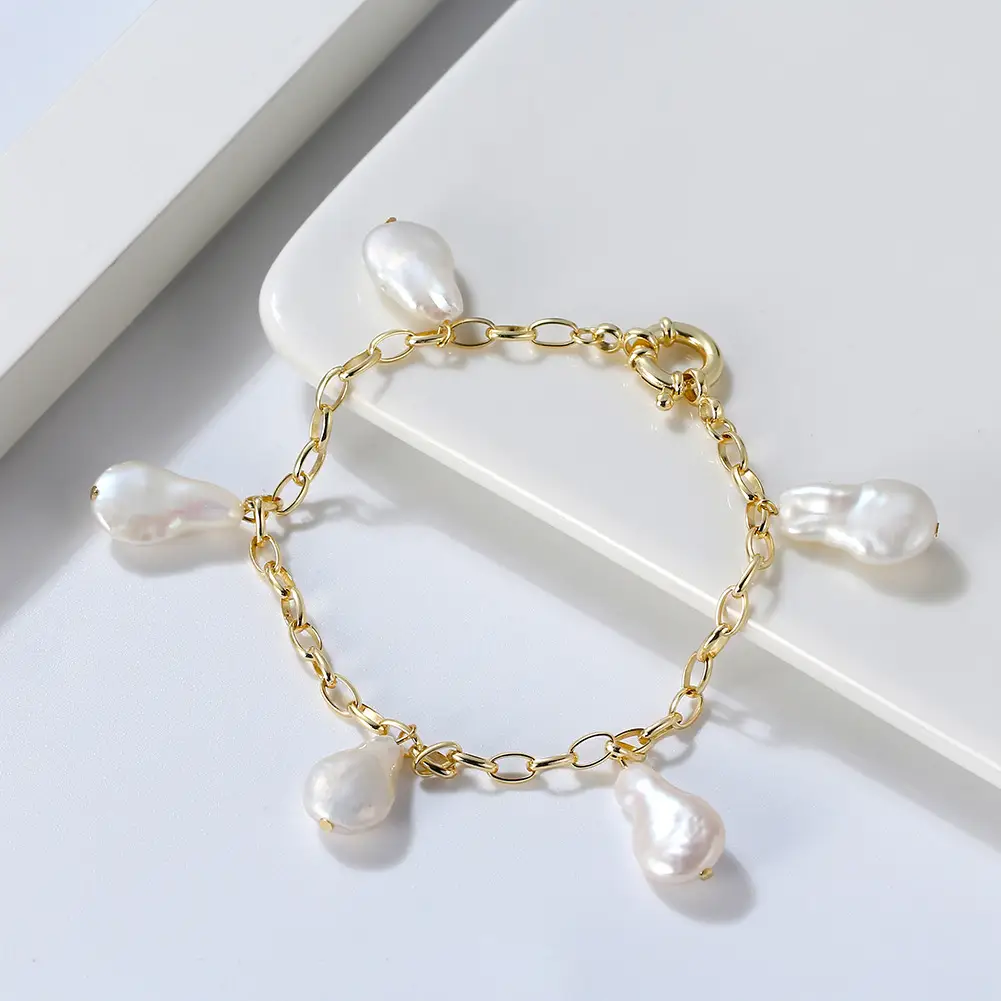 Shangda New S925 Sterling Silver Pearl Bracelet — feature 3