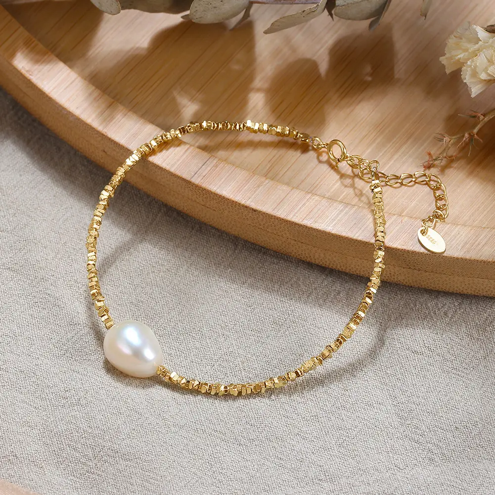 Shangda New S925 Sterling Silver Pearl Bracelet — feature 30