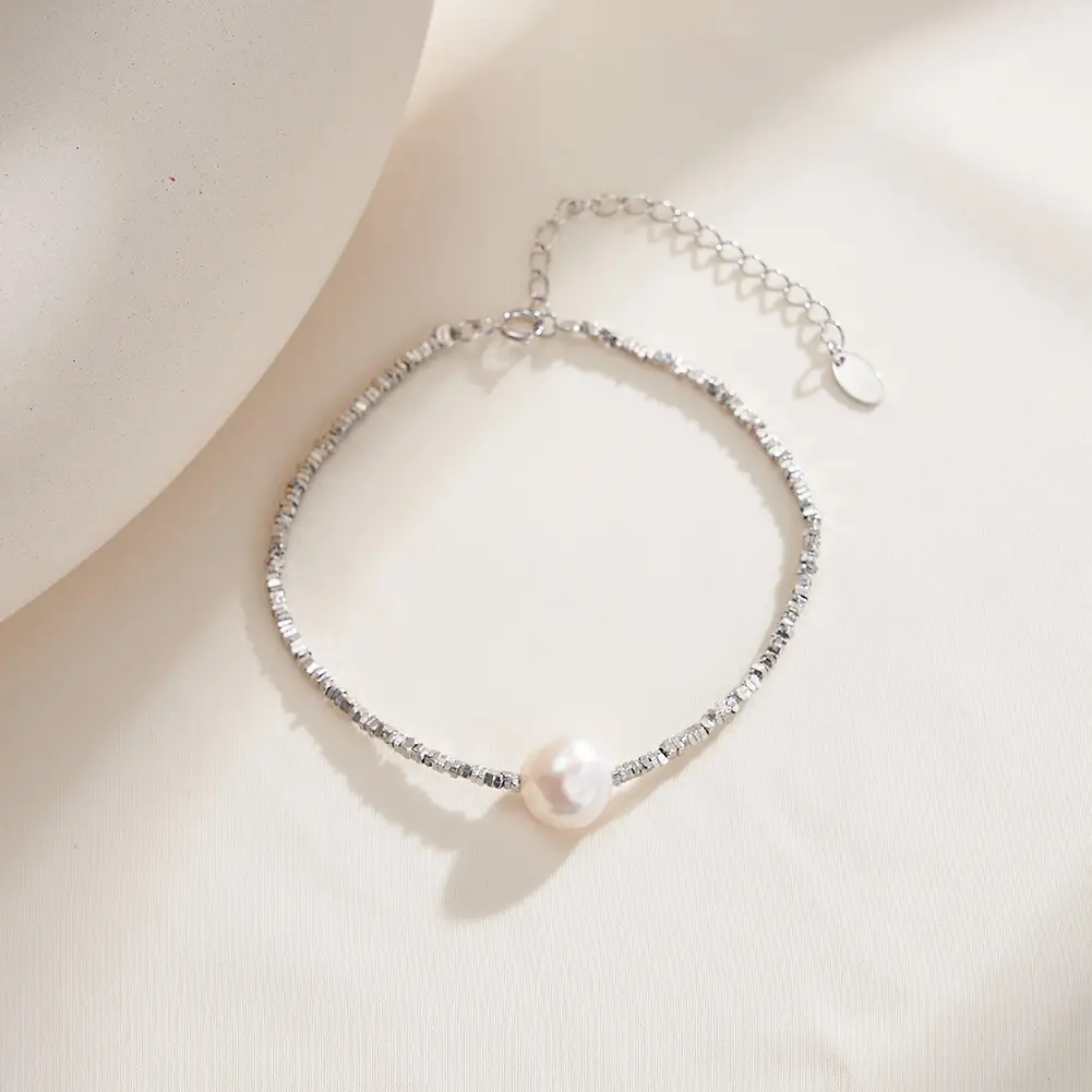 Shangda New S925 Sterling Silver Pearl Bracelet — feature 31