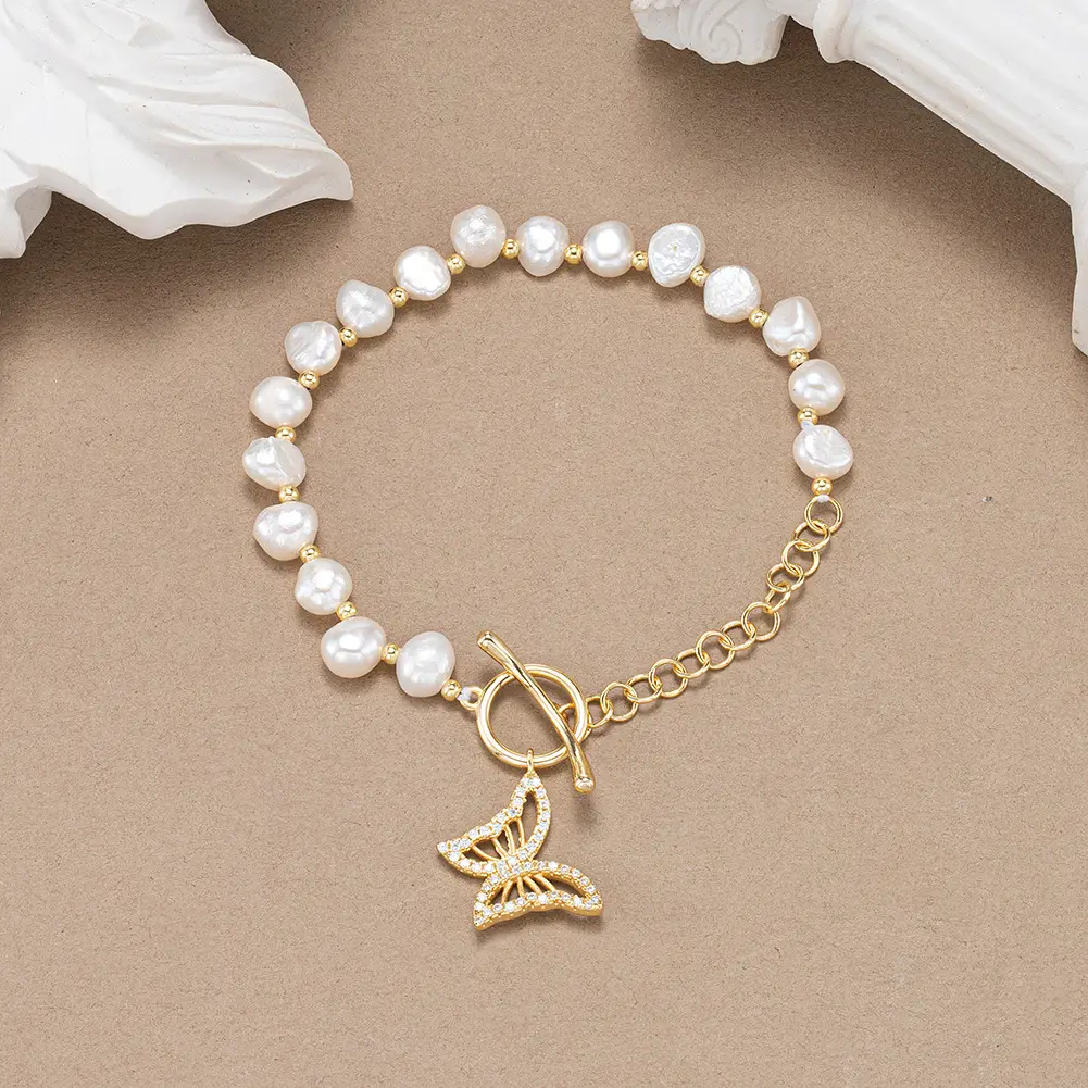 Shangda New S925 Sterling Silver Pearl Bracelet — feature 38