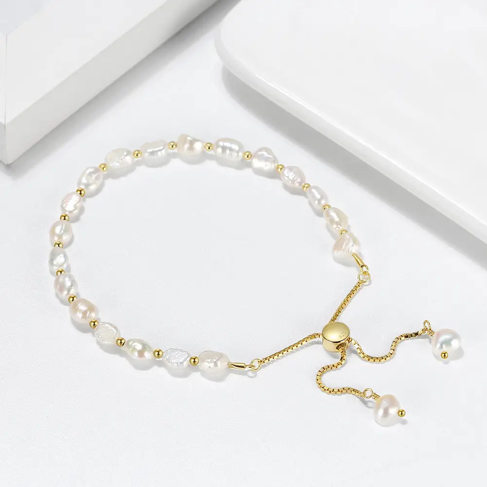 Shangda New S925 Sterling Silver Pearl Bracelet — feature 4