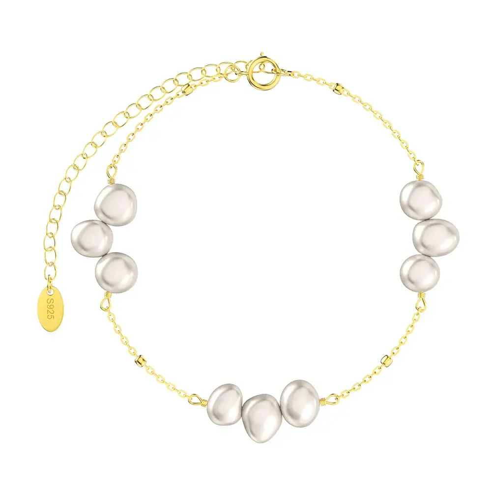 Shangda New S925 Sterling Silver Pearl Bracelet - Image 10