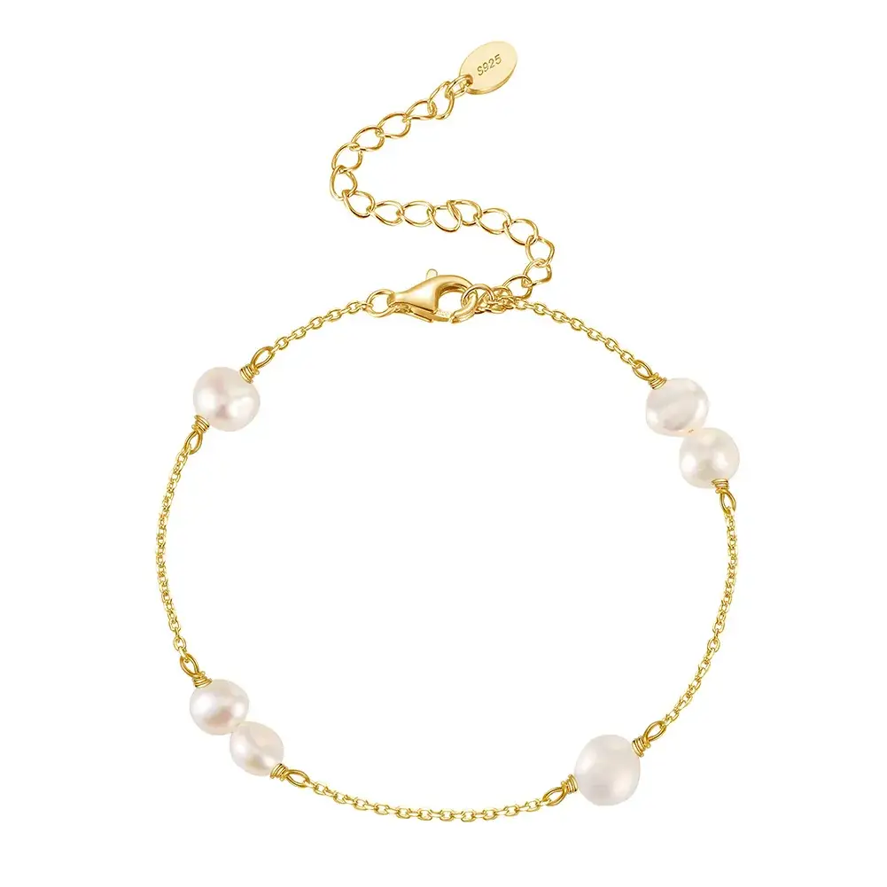 Shangda New S925 Sterling Silver Pearl Bracelet - Image 11