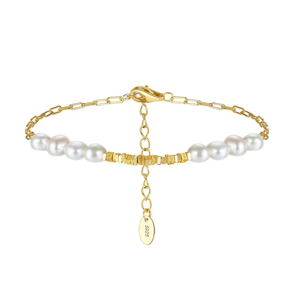 Shangda New S925 Sterling Silver Pearl Bracelet - Image 16