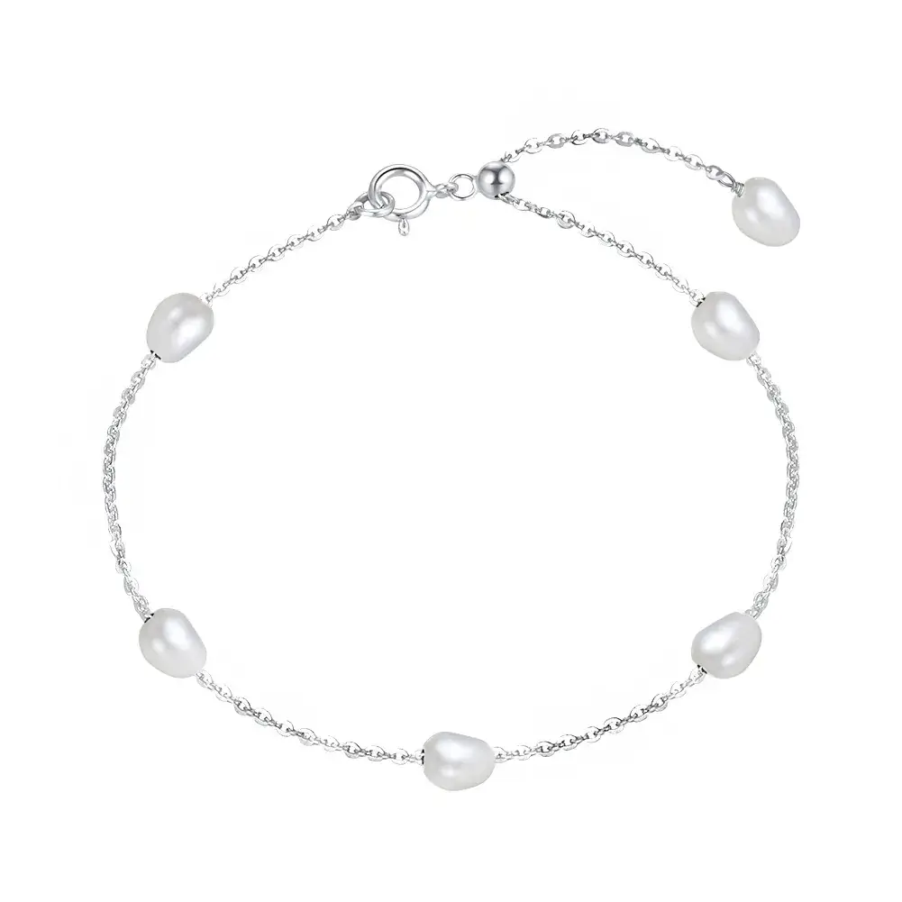 Shangda New S925 Sterling Silver Pearl Bracelet - Image 5