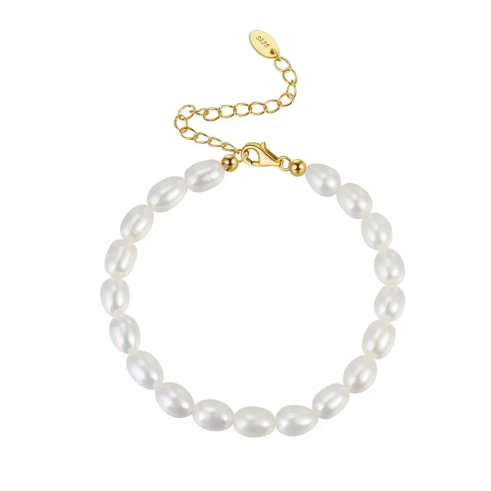 Shangda New S925 Sterling Silver Pearl Bracelet - Image 7