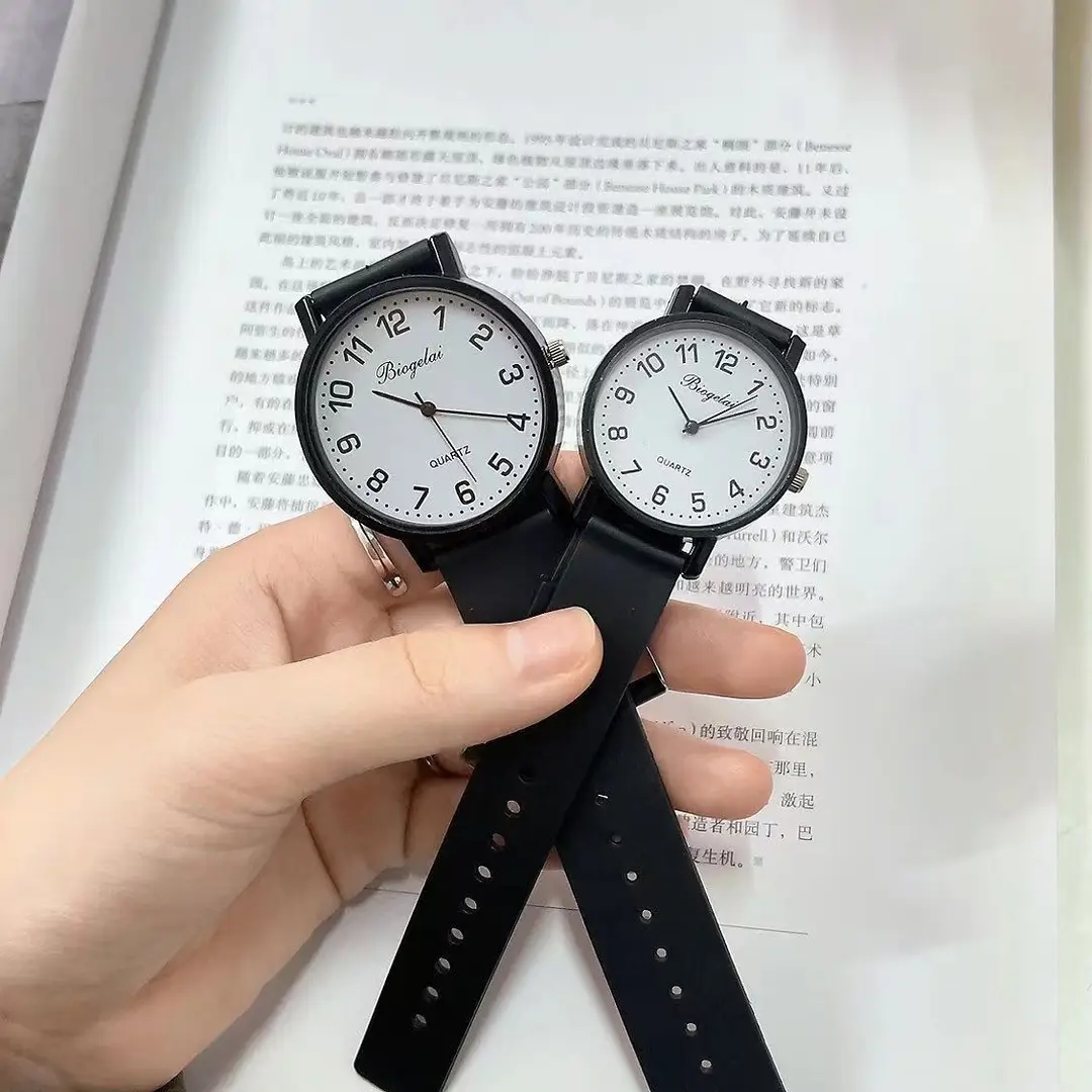 Special for Students Examination Junior High School Students High School Students Simple Light Luxury Niche Fashion Couple Pointer Quartz Watch Watch