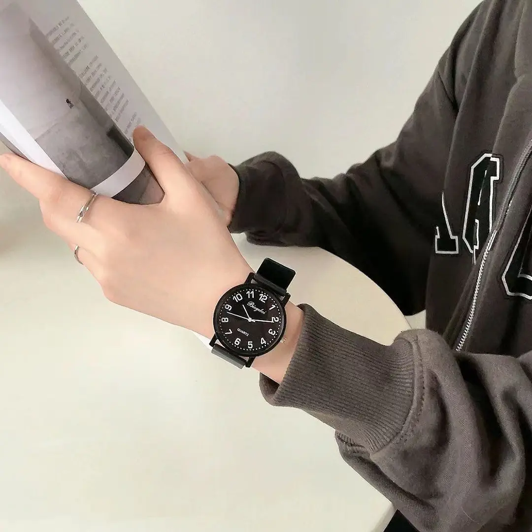 Special for Students Examination Junior High School Students High School Students Simple Light Luxury Niche Fashion Couple Pointer Quartz Watch Watch — feature 17