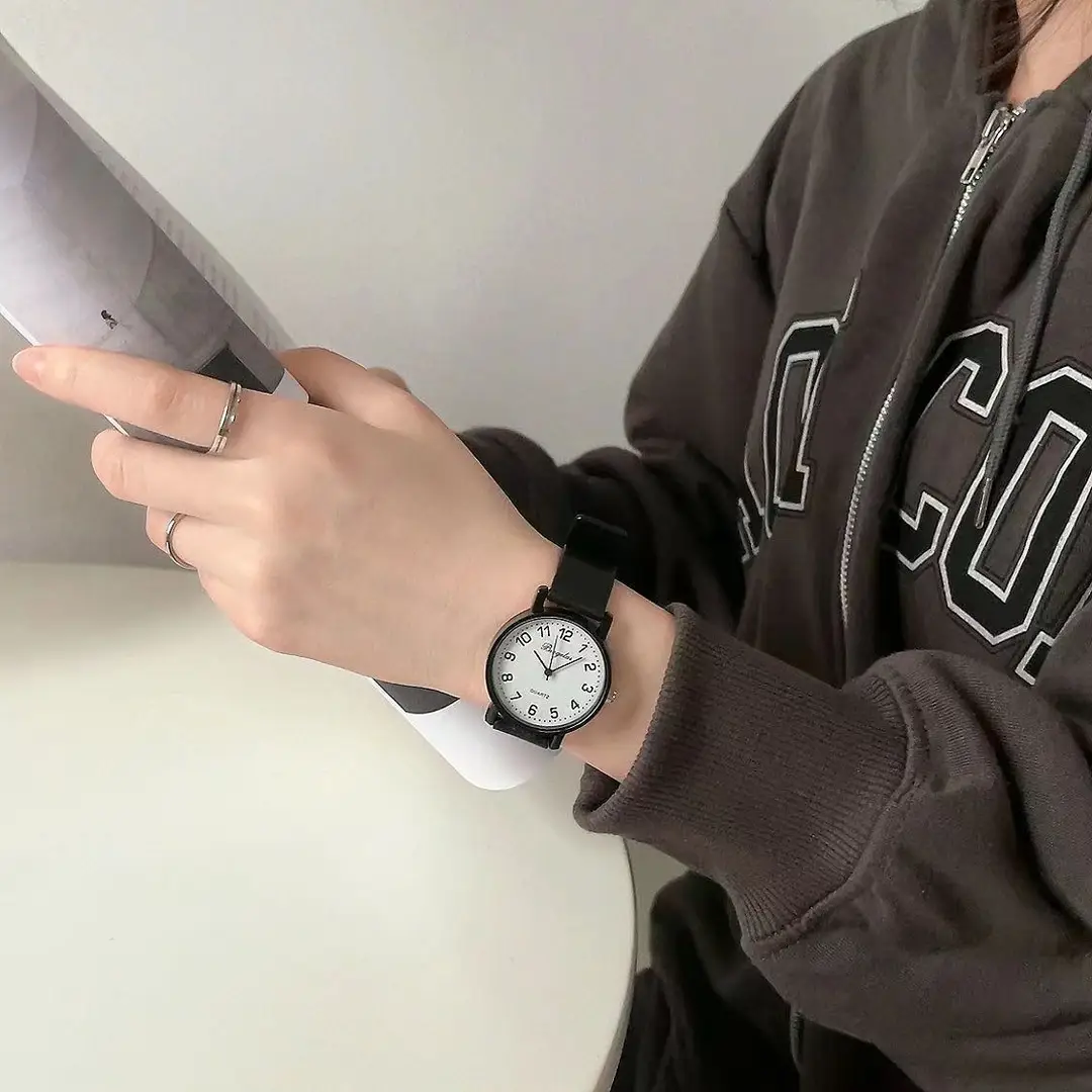 Special for Students Examination Junior High School Students High School Students Simple Light Luxury Niche Fashion Couple Pointer Quartz Watch Watch — feature 18