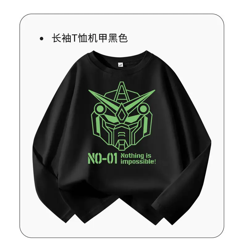 Children's Blue Cartoon Robot Long Sleeve T-Shirt — feature 11