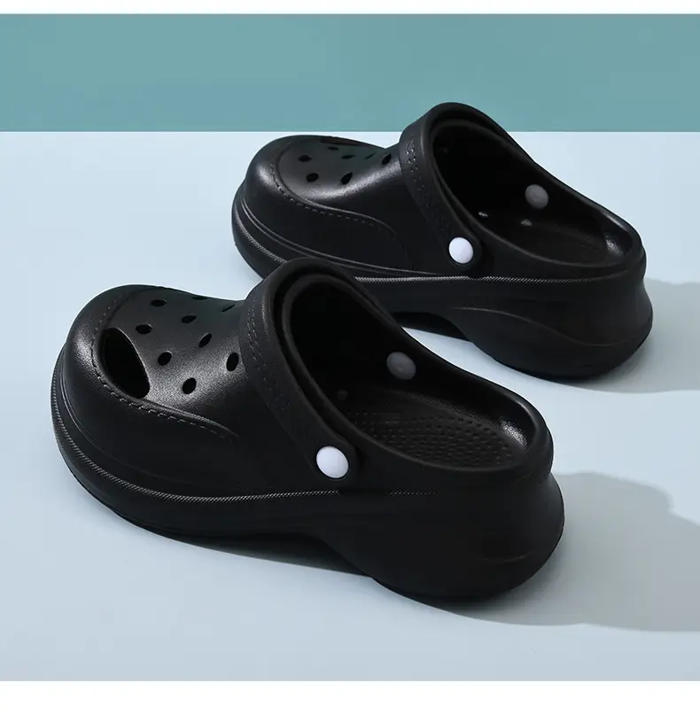 Women's Cave Shoes Summer Non-slip Breathable Height-increasing Slippers Thick Bottom Wear-resistant Non-smelly Feet Beach EVA Baotou Slippers — feature 16