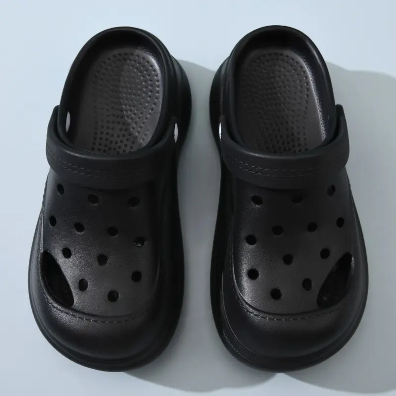 Women's Cave Shoes Summer Non-slip Breathable Height-increasing Slippers Thick Bottom Wear-resistant Non-smelly Feet Beach EVA Baotou Slippers - Image 2