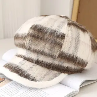 Blue Korean Style PU Leather Cap for Boys — feature 1