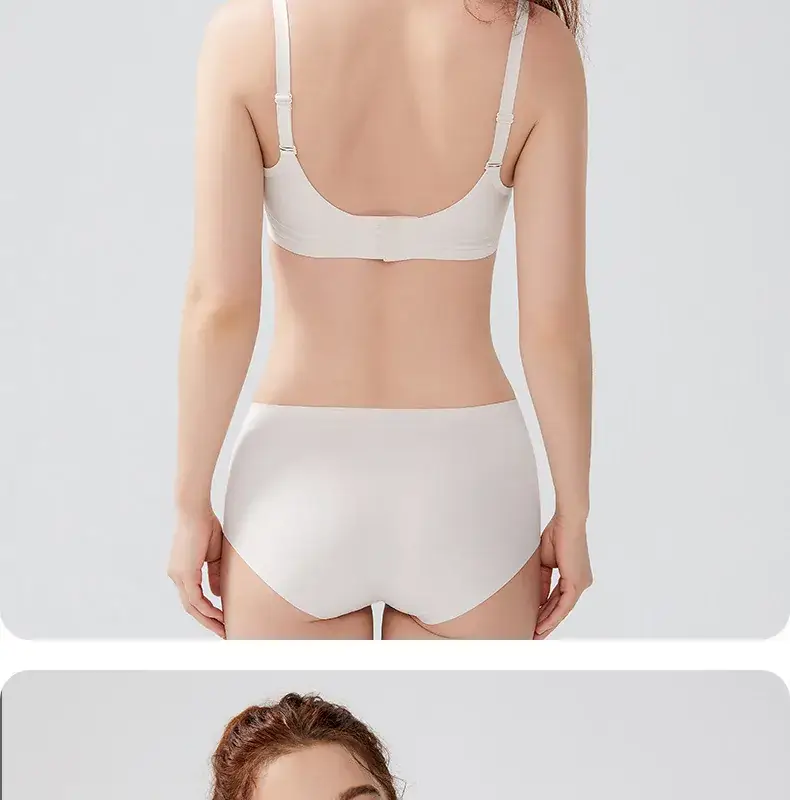 New Flocking Seamless Bra Stereo Cup Cross Support Invisible Bra Ladies Comfortable Breathable — feature 19