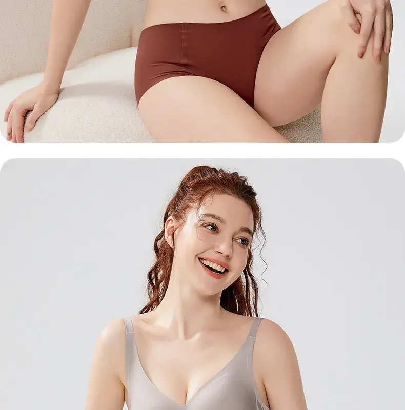 New Flocking Seamless Bra Stereo Cup Cross Support Invisible Bra Ladies Comfortable Breathable — feature 22