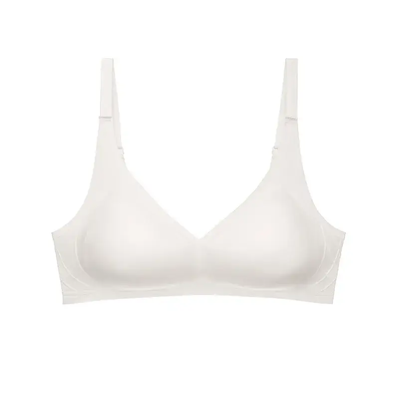 New Flocking Seamless Bra Stereo Cup Cross Support Invisible Bra Ladies Comfortable Breathable - Image 2