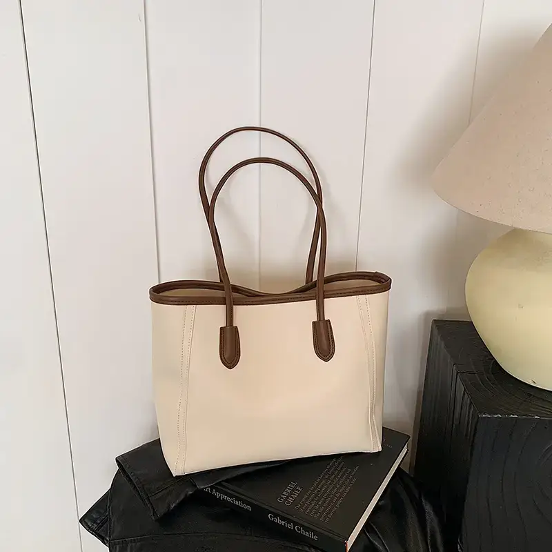Korean Style Textured Shoulder Bag Brown 2023 - Image 8