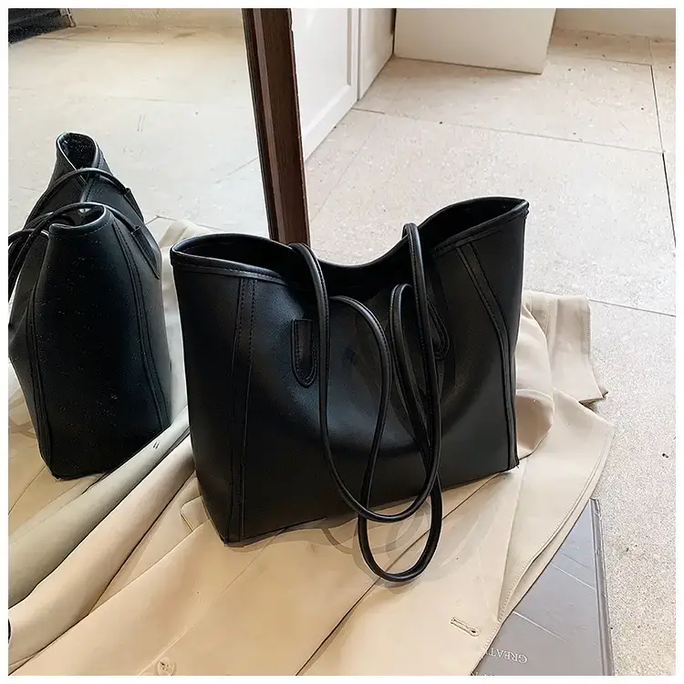 Korean Style Textured Shoulder Bag Brown 2023 — feature 21