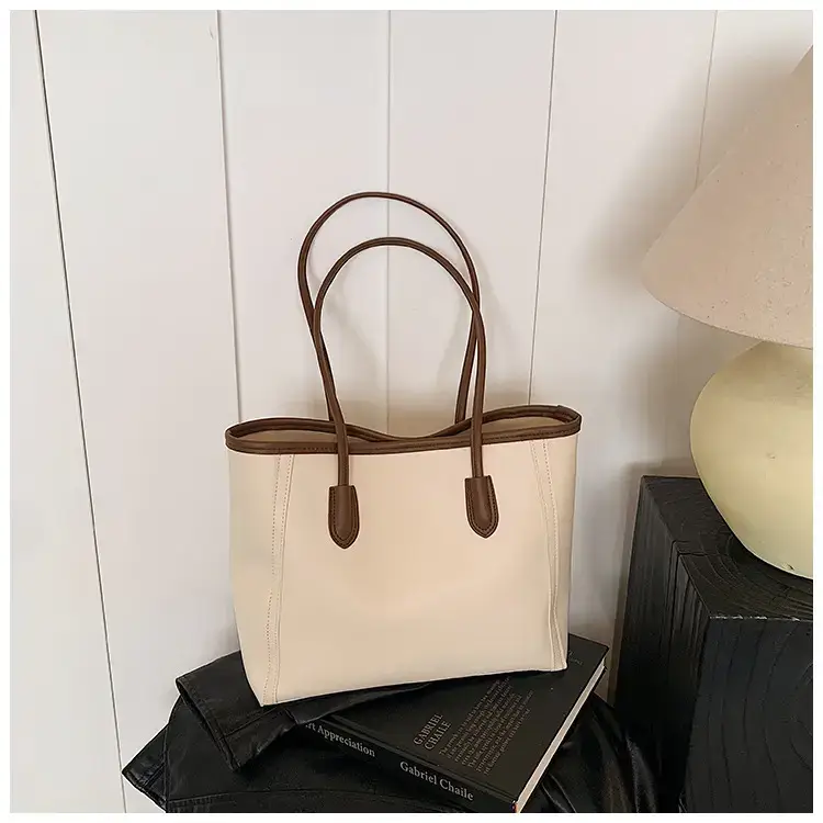 Korean Style Textured Shoulder Bag Brown 2023 — feature 23