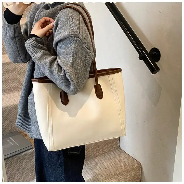 Korean Style Textured Shoulder Bag Brown 2023 — feature 8