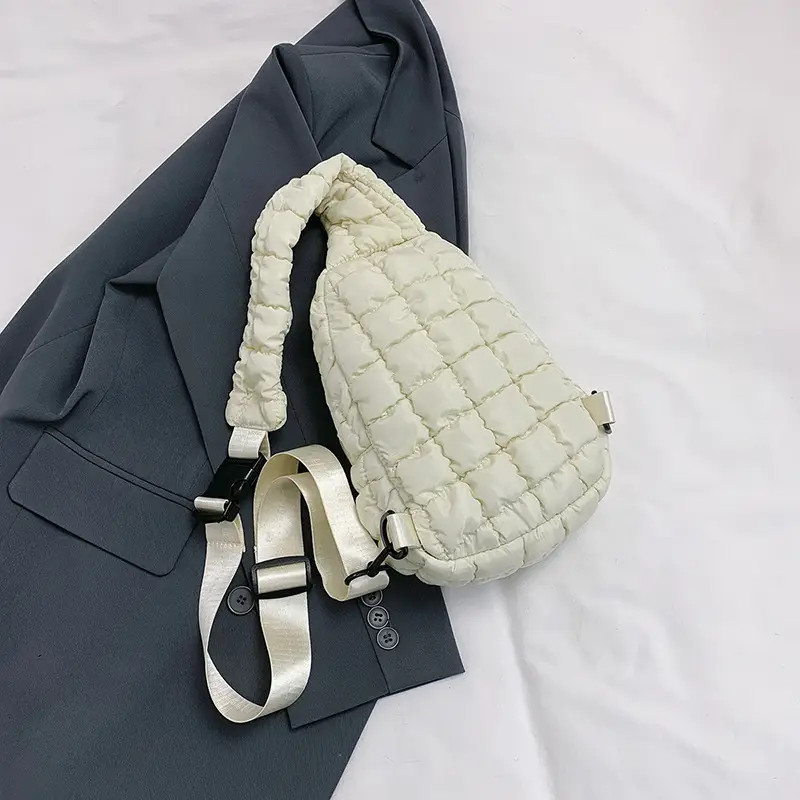 Pink Rhombus Shoulder Bag Large Capacity Korean Style - Image 2