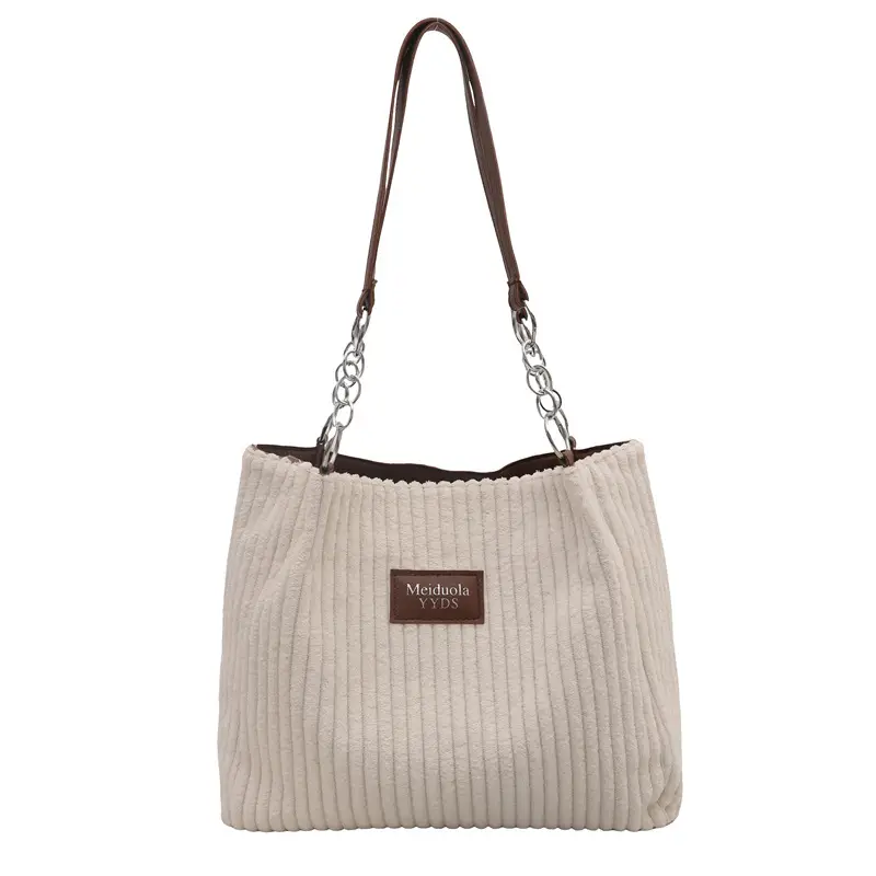 2024 Women's Fleece Chain Tote Bag Set - Image 9