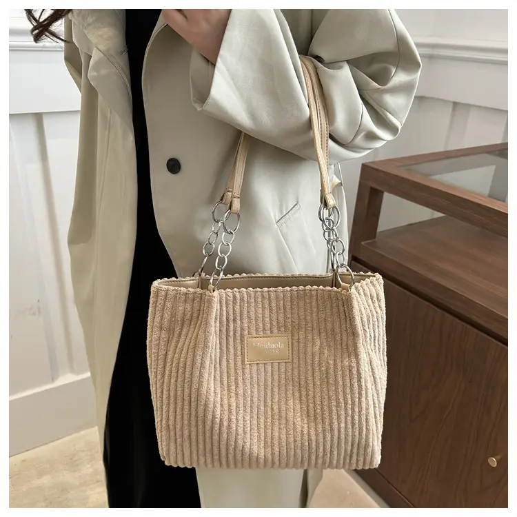2024 Women's Fleece Chain Tote Bag Set — feature 29