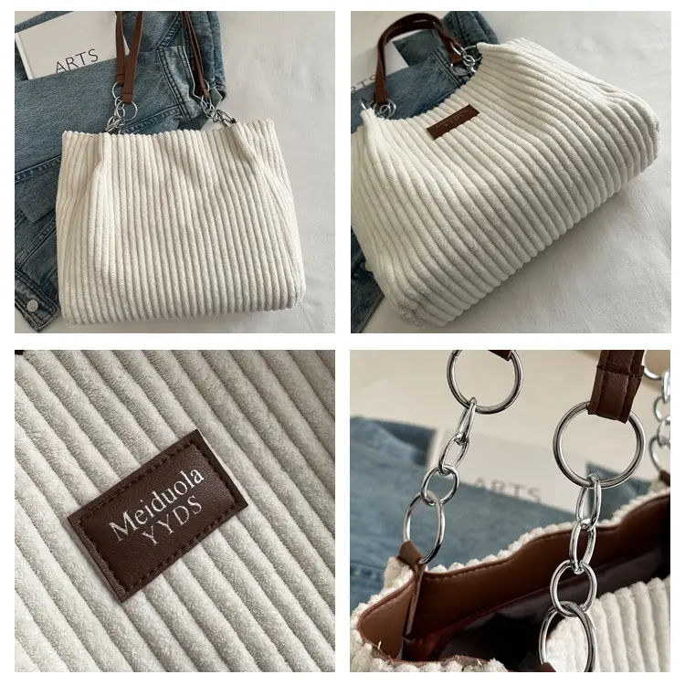 2024 Women's Fleece Chain Tote Bag Set — feature 9