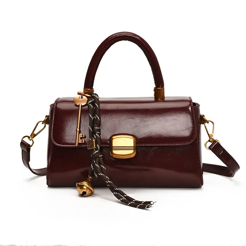Black Korean Style Shoulder Crossbody Handbag 2024