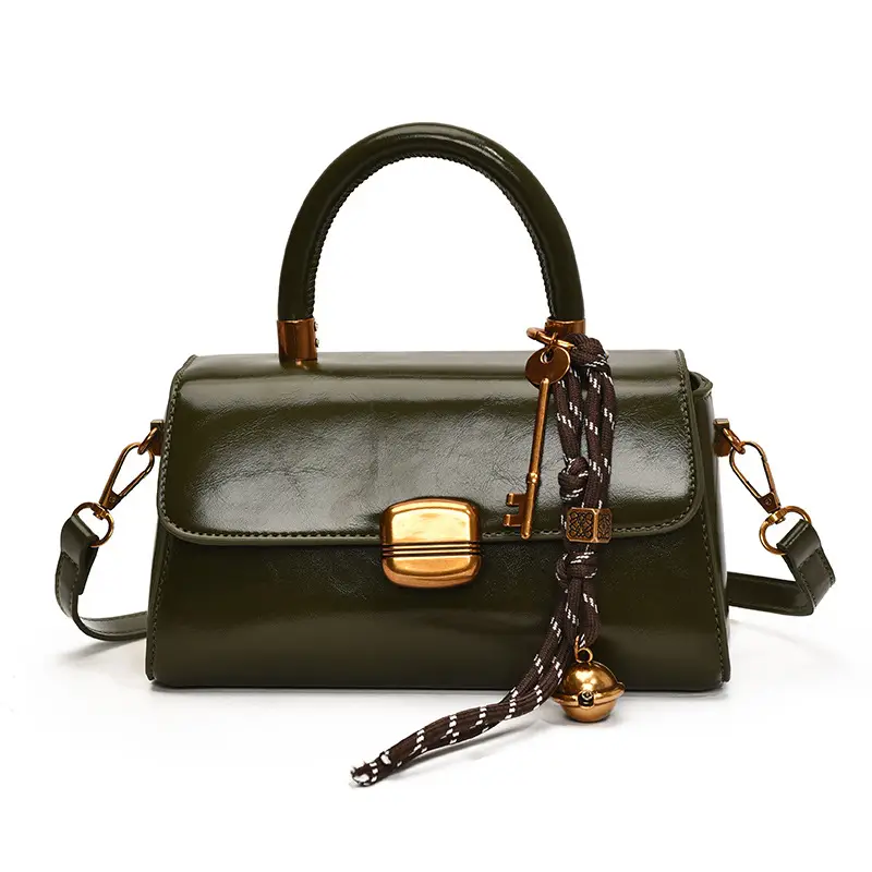 Black Korean Style Shoulder Crossbody Handbag 2024