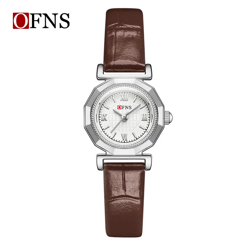 Women's Gold Leather Strap Quartz Watch Waterproof - Image 6