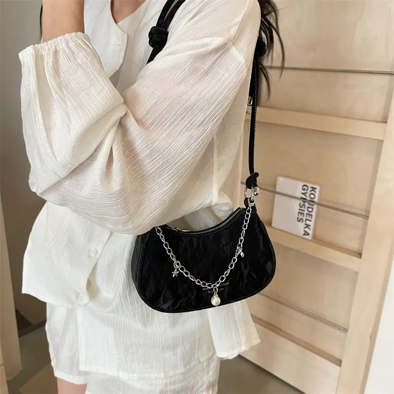 Black Chain Crossbody Bag for Women 2024 - Image 5