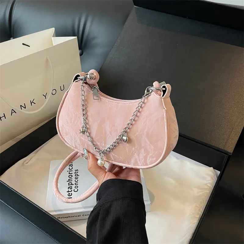 Black Chain Crossbody Bag for Women 2024 - Image 2