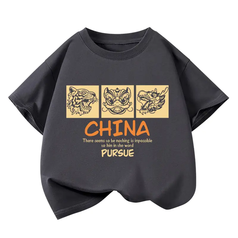 Kids China Pursue Graphic T-Shirt Black 2026 - Image 2