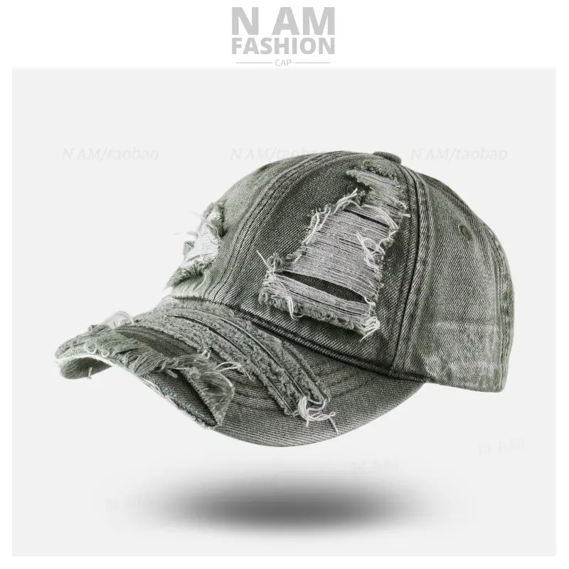 American Style Denim Baseball Cap for Men Women