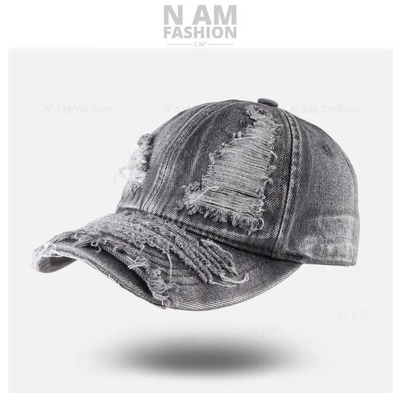 American Style Denim Baseball Cap for Men Women