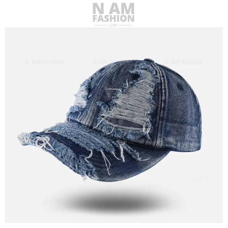 American Style Denim Baseball Cap for Men Women