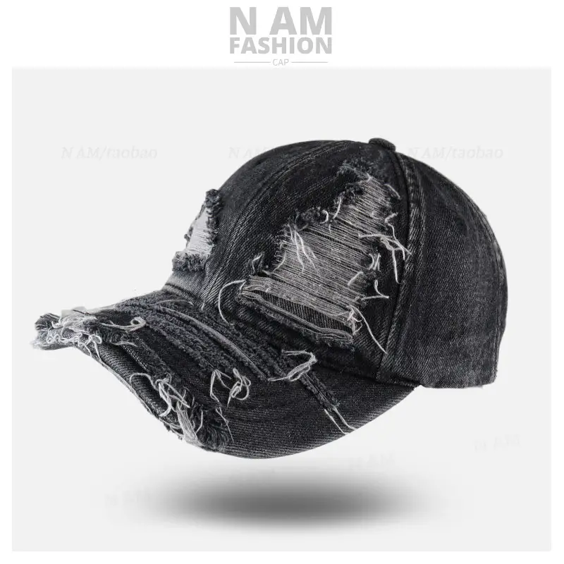 American Style Denim Baseball Cap for Men Women