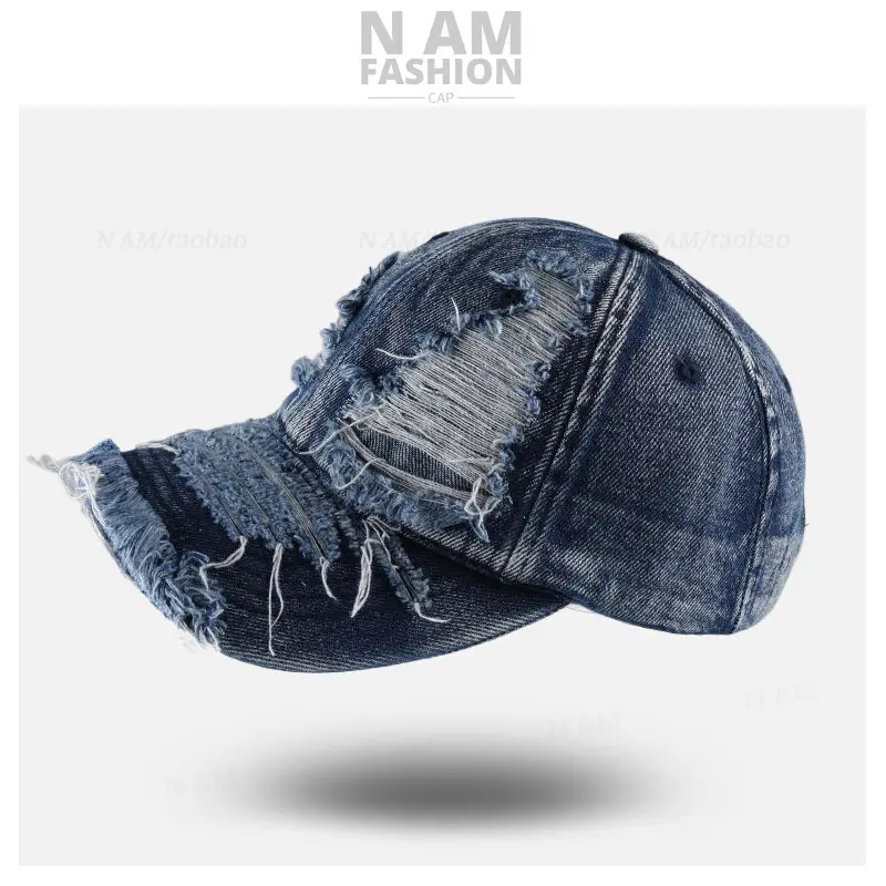 American Style Denim Baseball Cap for Men Women — feature 11