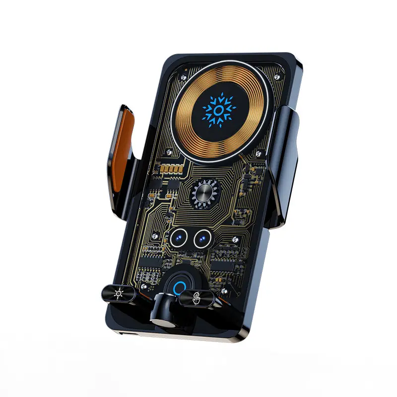 Magnetic Car Phone Holder with Fast Charging & Wireless Connection - Image 7