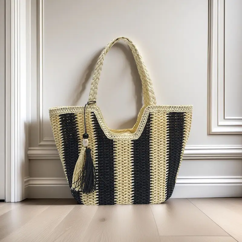 Women Straw Bag Large Capacity Beach Tote 2024 — feature 2