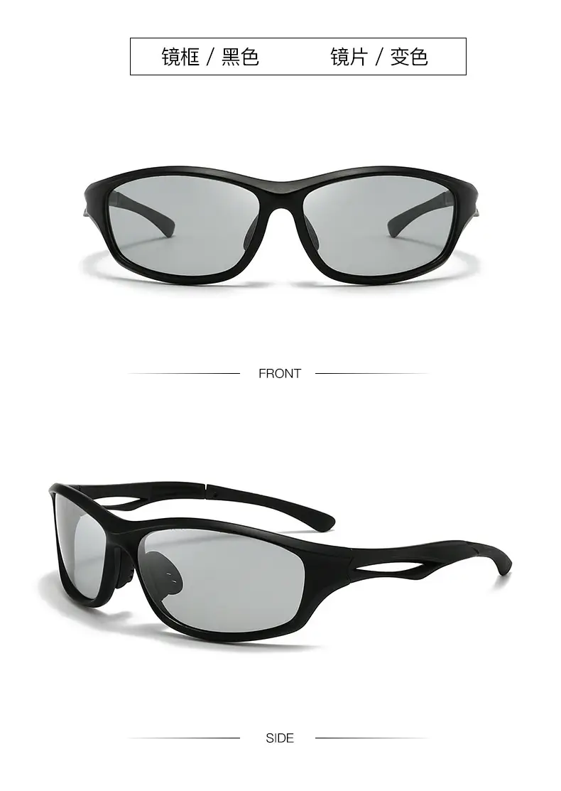 Men's Silver Polarized Sunglasses Black Lenses β feature 14