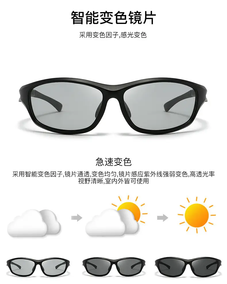 Men's Silver Polarized Sunglasses Black Lenses β feature 4