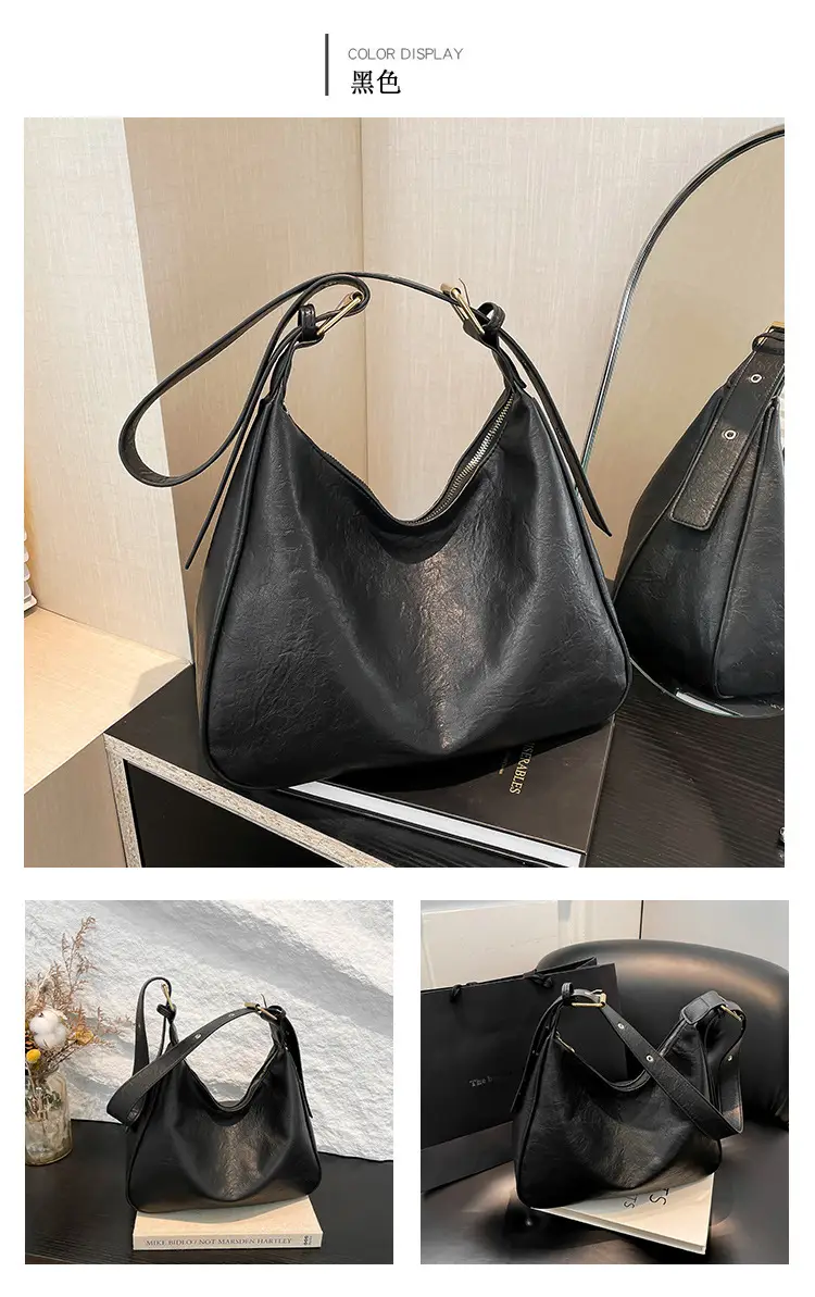 Brown Korean Style Large Capacity Commuter Tote Bag — feature 10
